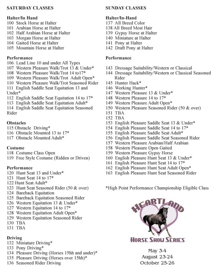 2014 Class List